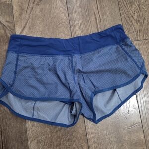 lululemon athletica Navy and Gray Women's Athletic Shorts